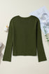 Lightweight Ribbed Knit Button Front V Neck Cardigan